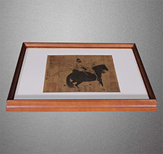 陇县书画装裱配框服务案例